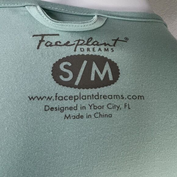 Faceplant Dreams Size S/M Robe Bamboo Aqua Pockets Summer Cool - Picture 5 of 8